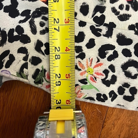 Zara Cheetah Floral Wrap Mini Dress 90s Y2K Size XS - Picture 10 of 11